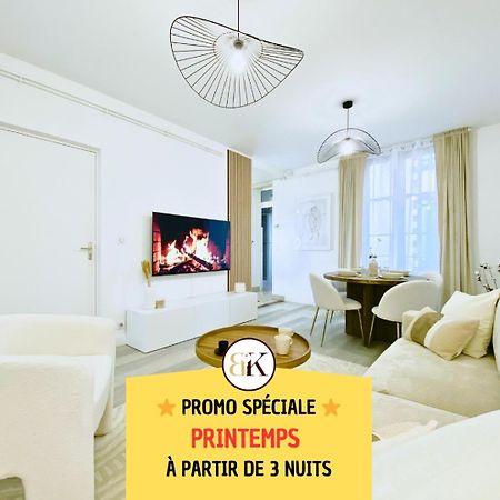 Le Subtil - Best Keys - Elegance & Confort - 2 Chambres Separees - Lit Queen Size - Smart Tv Netflix - Entre Gare & Centre Ville - A 1H De Paris - Wifi Fibre - Check-In Autonome Sens Esterno foto