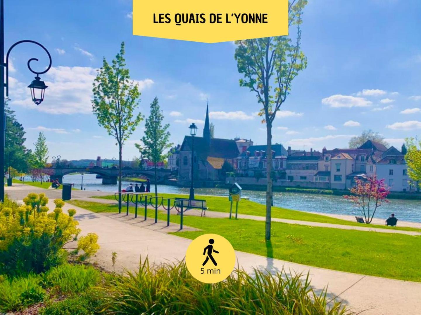 Le Subtil - Best Keys - Elegance & Confort - 2 Chambres Separees - Lit Queen Size - Smart Tv Netflix - Entre Gare & Centre Ville - A 1H De Paris - Wifi Fibre - Check-In Autonome Sens Esterno foto